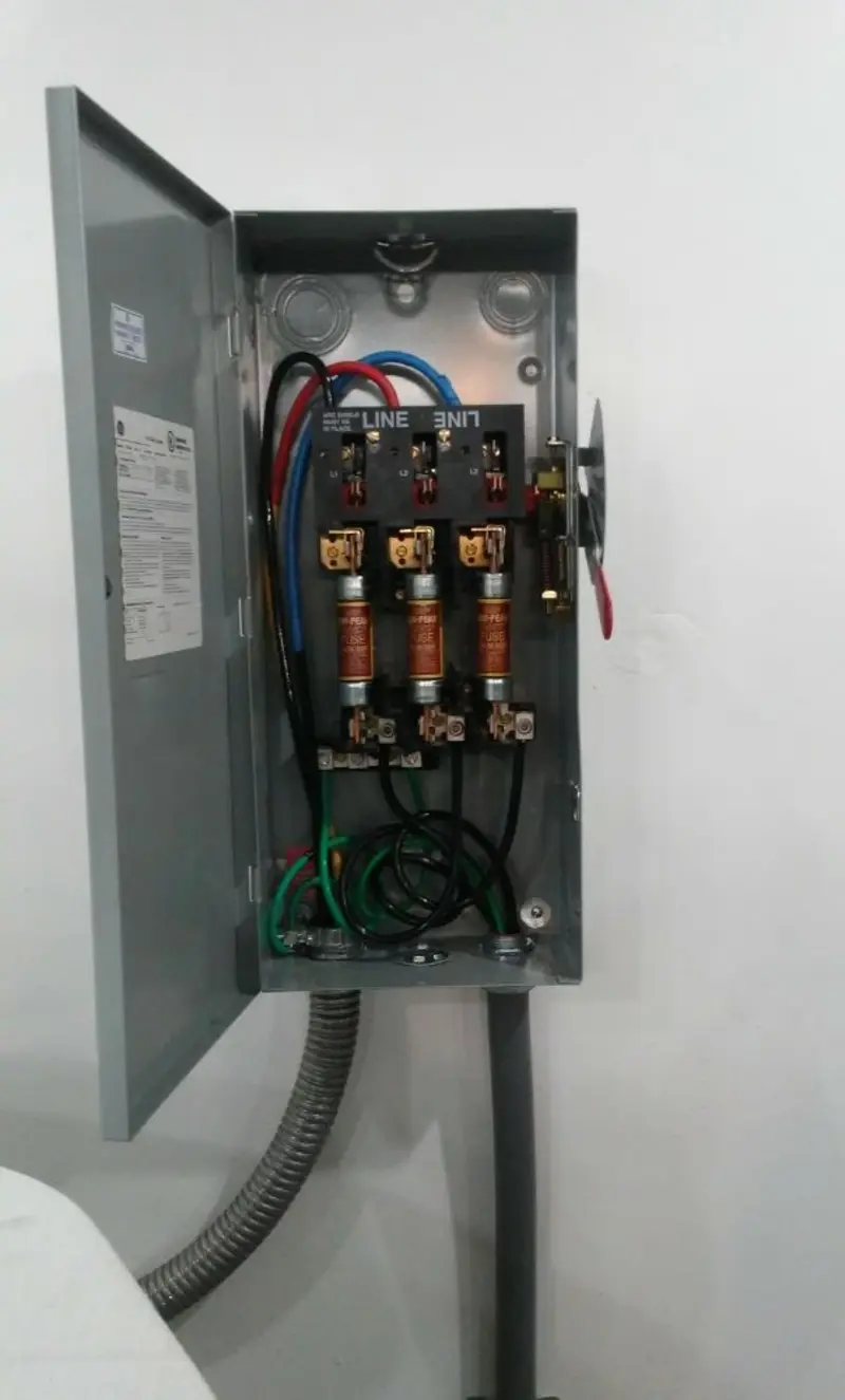 Three-phase disconnect switch installed for Electrical Wiring & Rewiring in Lyons